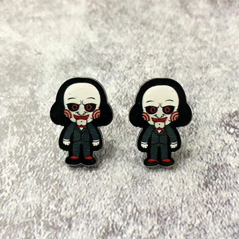 Wholesale Halloween Horror Acrylic Earrings