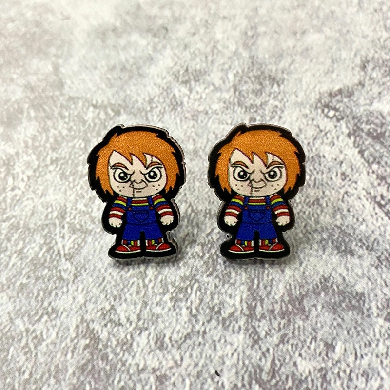 Wholesale Halloween Horror Acrylic Earrings