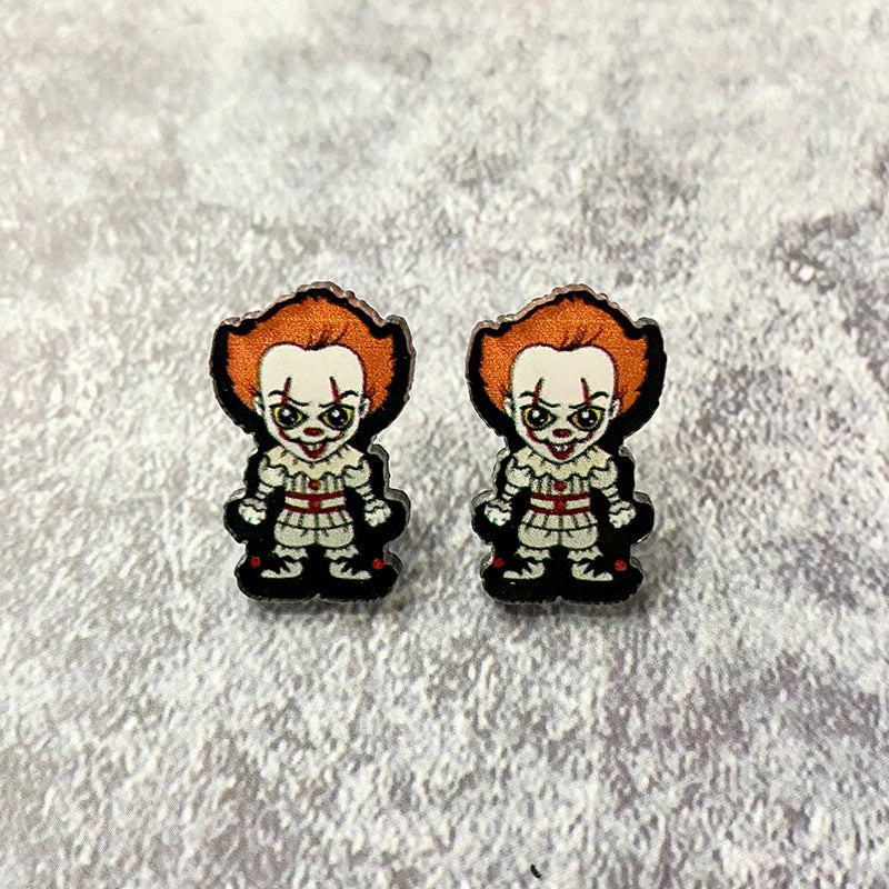 Wholesale Halloween Horror Acrylic Earrings