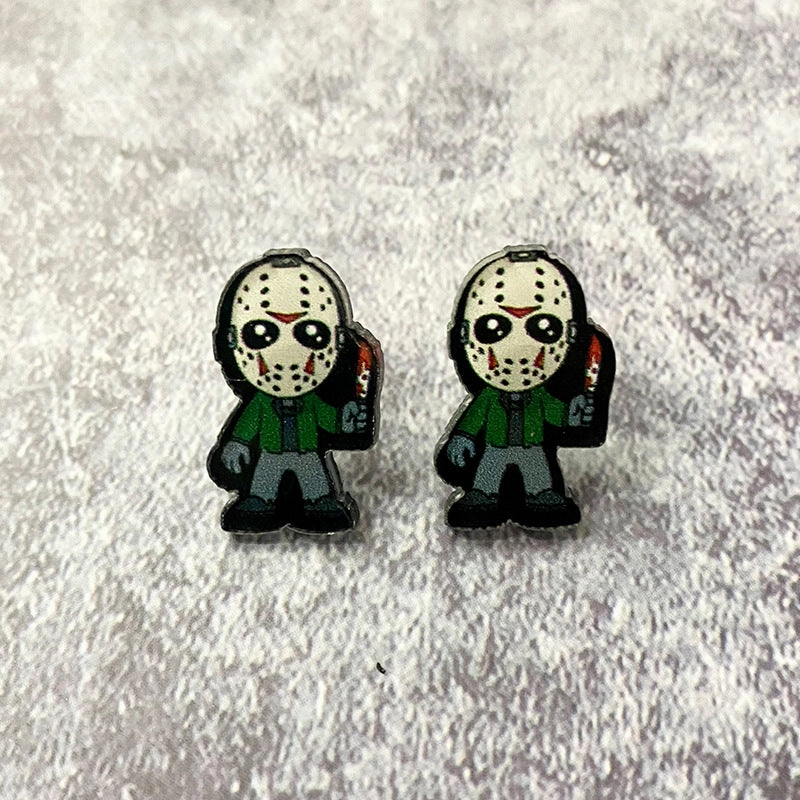 Wholesale Halloween Horror Acrylic Earrings