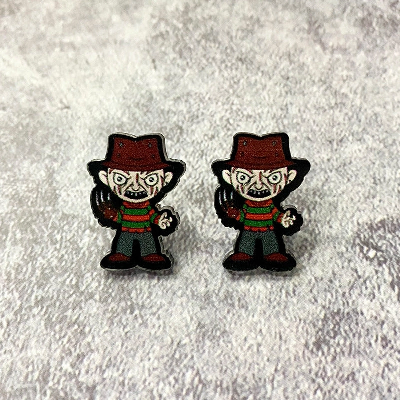 Wholesale Halloween Horror Acrylic Earrings