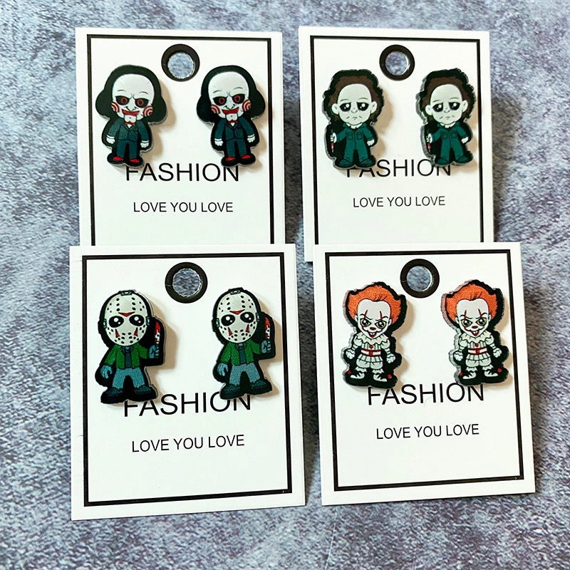 Wholesale Halloween Horror Acrylic Earrings