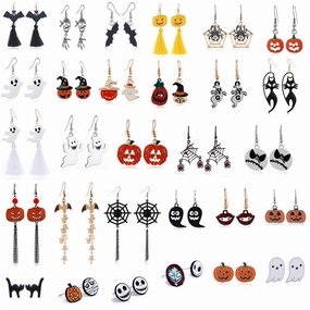 Wholesale Halloween Horror Fun Alloy Earrings