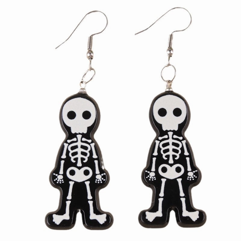 Wholesale Halloween Horror Spider Ghost Acrylic Earrings