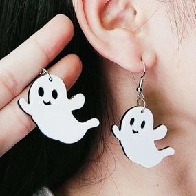 Wholesale Halloween Horror Spider Ghost Acrylic Earrings