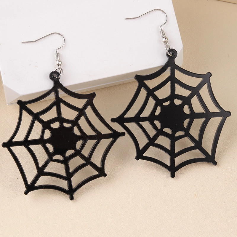 Wholesale Halloween Horror Spider Ghost Acrylic Earrings