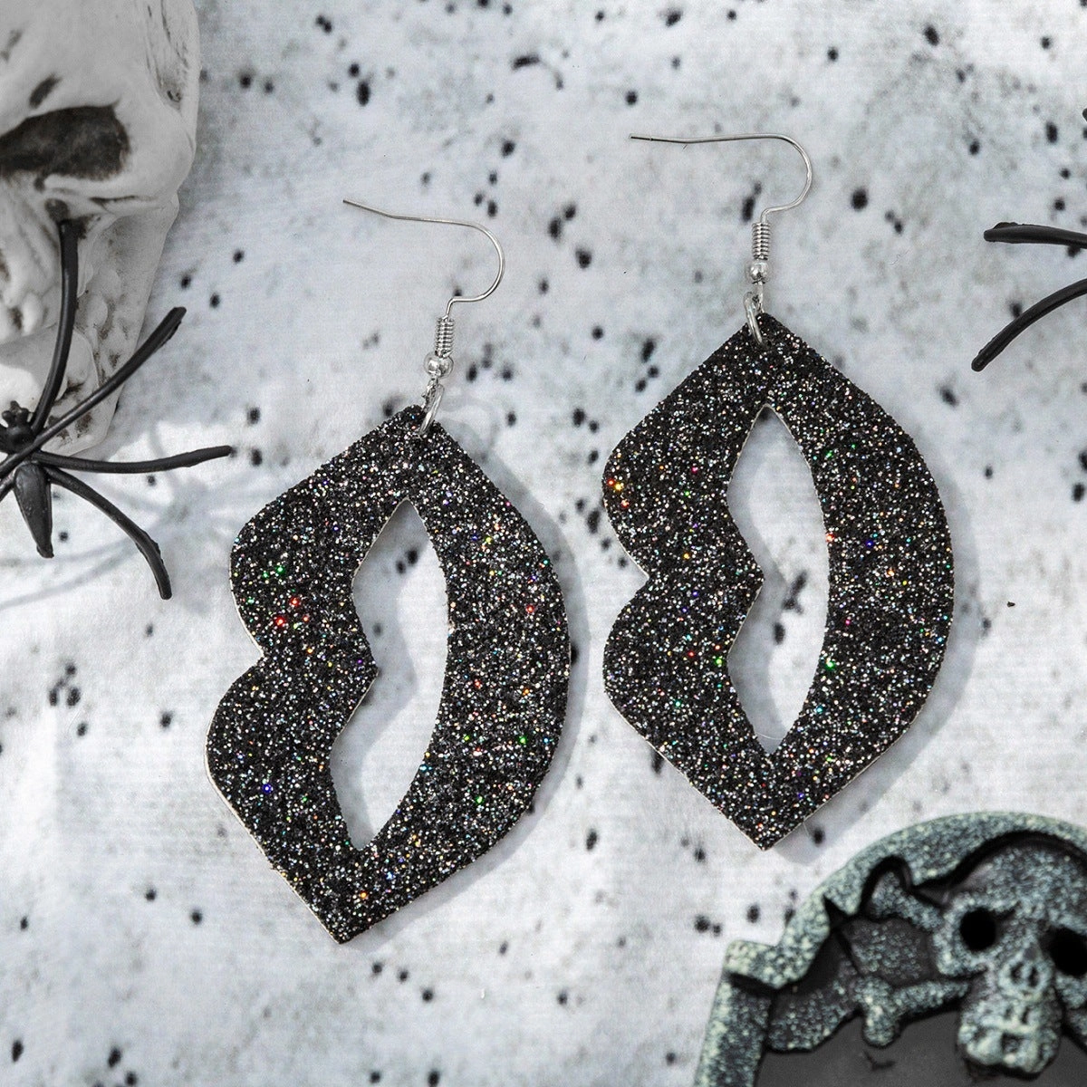 Wholesale Halloween Leather Cartoon Pumpkin Ghost Earrings