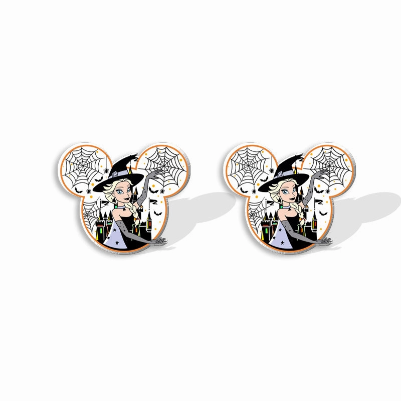 Wholesale Halloween Pumpkin Spider Earrings