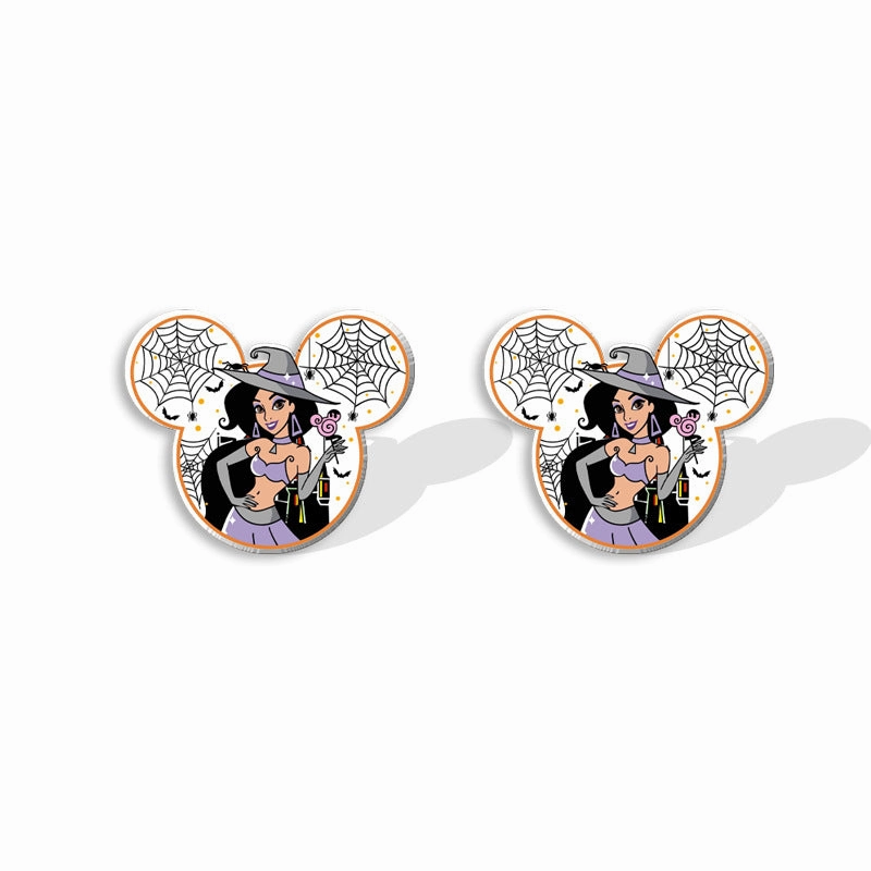 Wholesale Halloween Pumpkin Spider Earrings