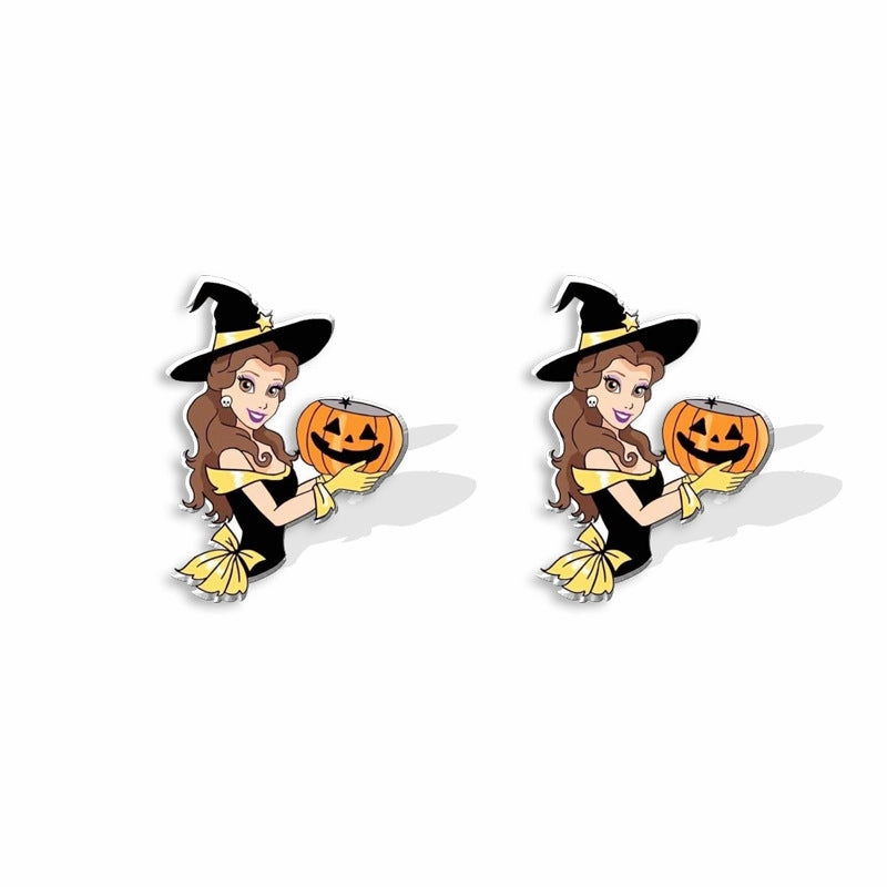 Wholesale Halloween Pumpkin Spider Earrings