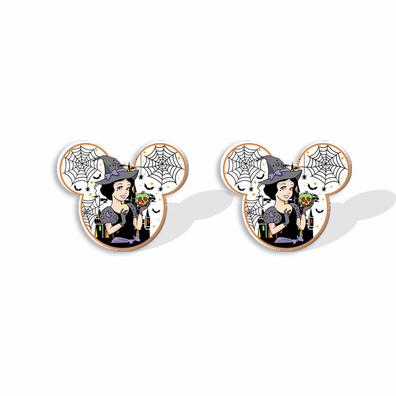 Wholesale Halloween Pumpkin Spider Earrings