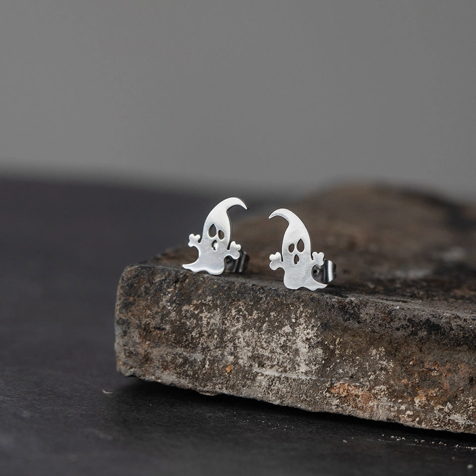Wholesale Halloween Pumpkin Stainless Steel Earrings