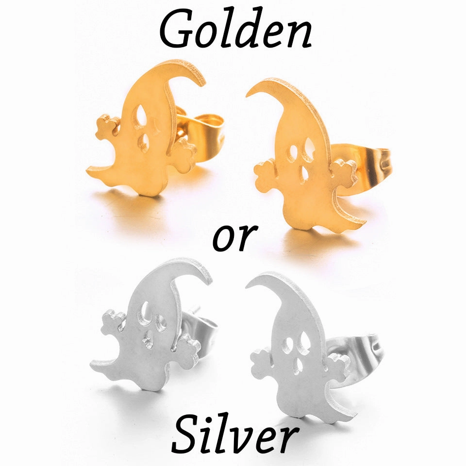 Wholesale Halloween Pumpkin Stainless Steel Earrings