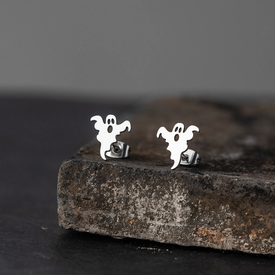 Wholesale Halloween Pumpkin Stainless Steel Earrings