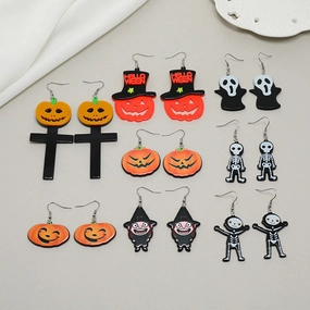 Wholesale Halloween Series Funny Creative Acrylic Earrings