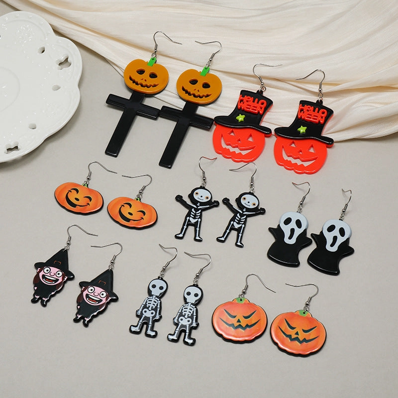 Wholesale Halloween Series Funny Creative Acrylic Earrings