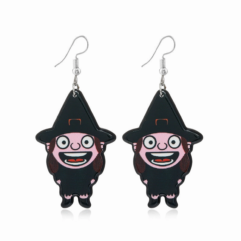Wholesale Halloween Series Funny Creative Acrylic Earrings