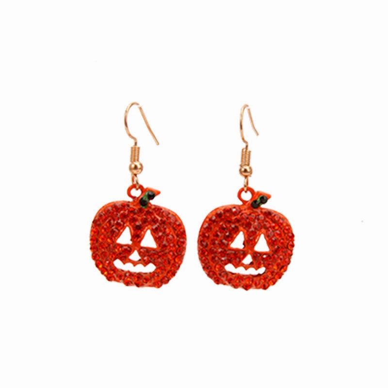 Wholesale Halloween Series Horror Funny Ghost Bat Spider Skull Earrings