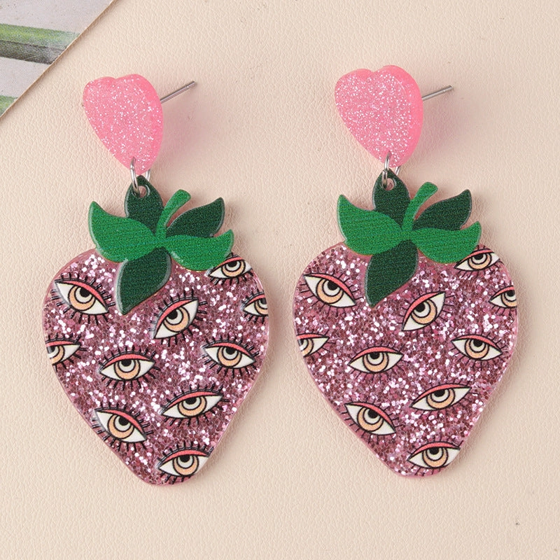 Wholesale Halloween Series Pumpkin Cartoon Funny Ghost Acrylic Earrings