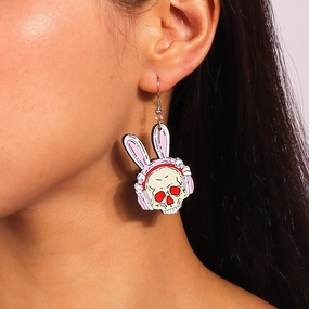 Wholesale Halloween series skull rabbit creative earrings