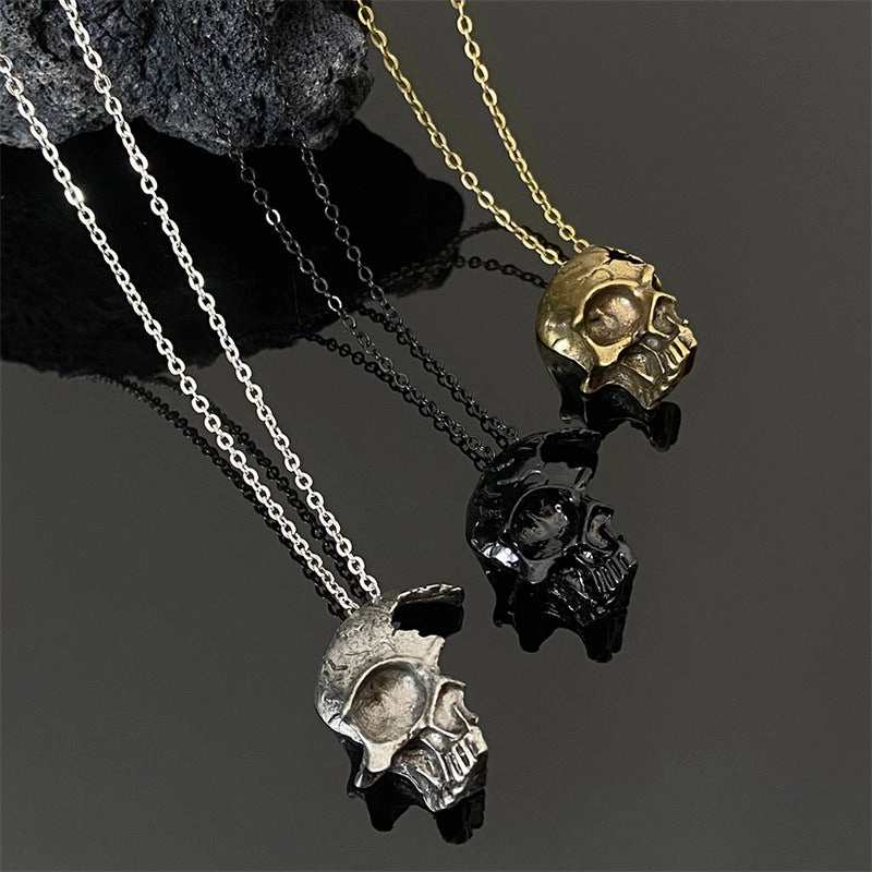 Wholesale Halloween Skeleton Men's Vintage Gothic Alloy Necklace