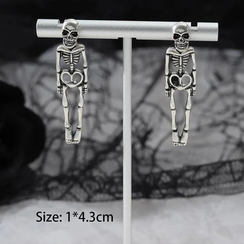 Wholesale Halloween Skull Skeleton Alloy Earrings