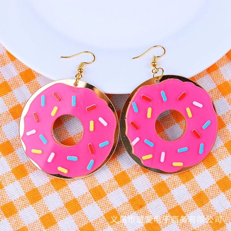 Wholesale Hamburger Donuts and Acrylic Earrings