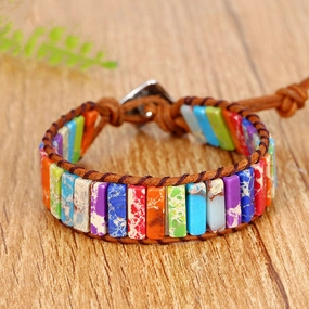 Wholesale Hand Made Bohemian Emperor Stone Bracelet