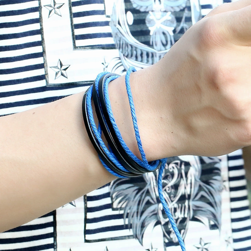 Wholesale Hand Made Multilayer Leather Bracelet
