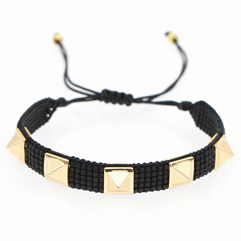 Wholesale Hand Made Pentagram Glass Bracelet