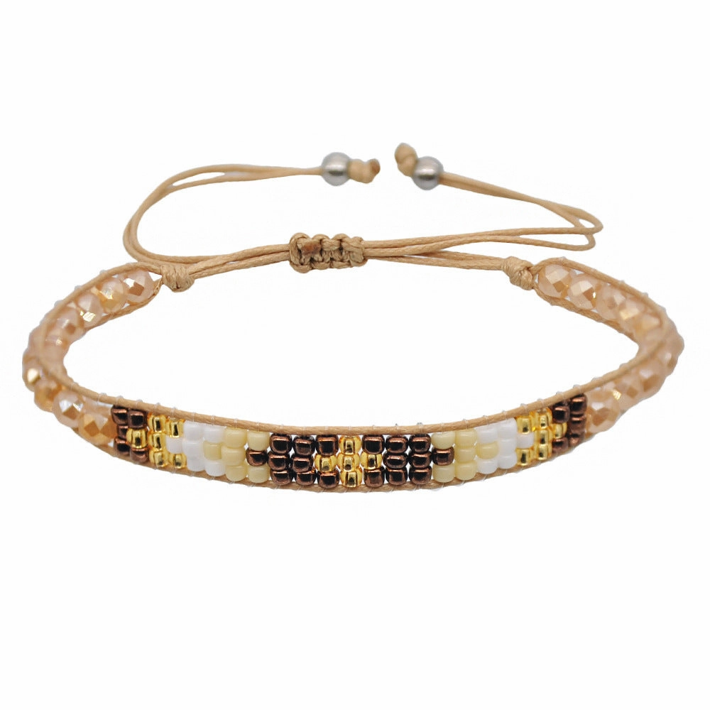 Wholesale Hand Woven Miyuki Rice Beads Multilayer Bracelet