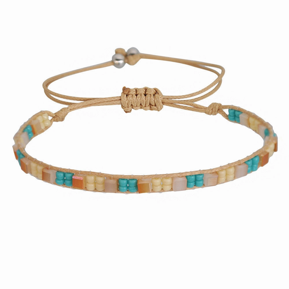 Wholesale Hand Woven Miyuki Rice Beads Multilayer Bracelet