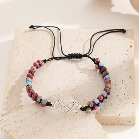 Wholesale Hand Woven Turquoise Natural Stone Double Bracelet