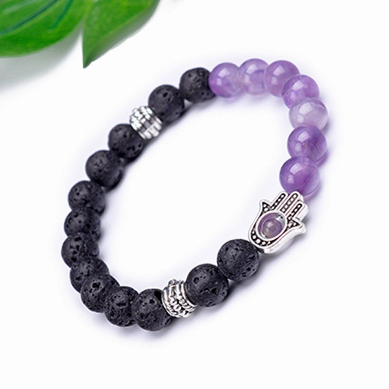 Wholesale Handmade Beaded Volcanic Stone Bracelet