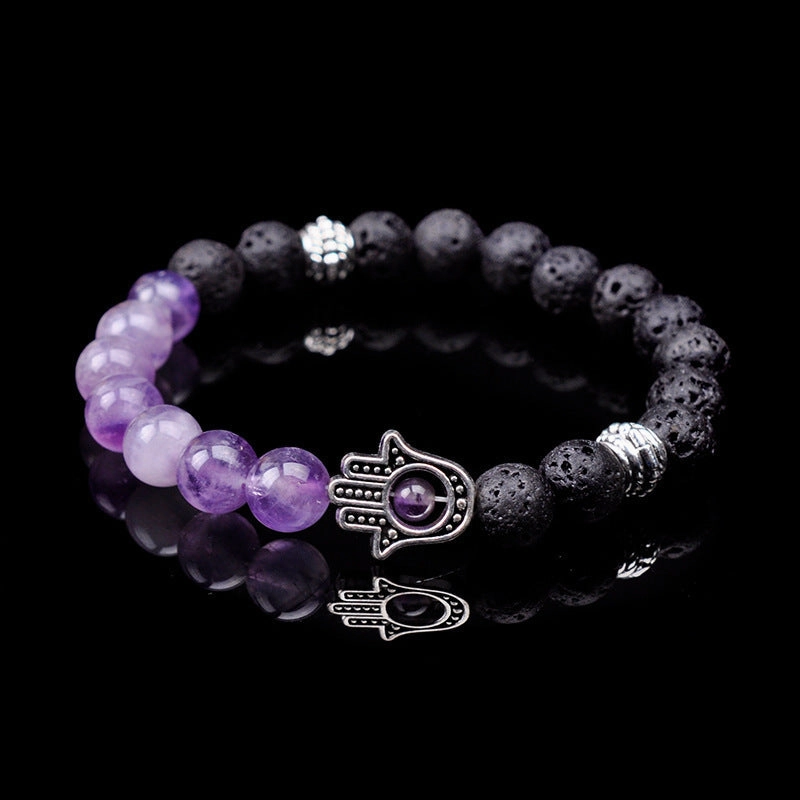Wholesale Handmade Beaded Volcanic Stone Bracelet