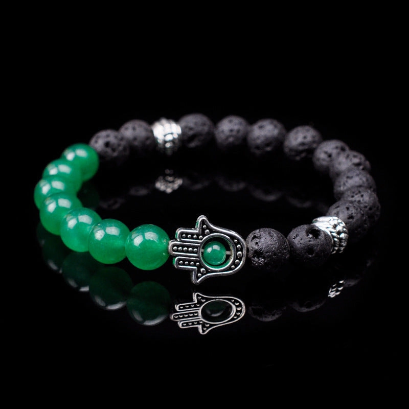 Wholesale Handmade Beaded Volcanic Stone Bracelet