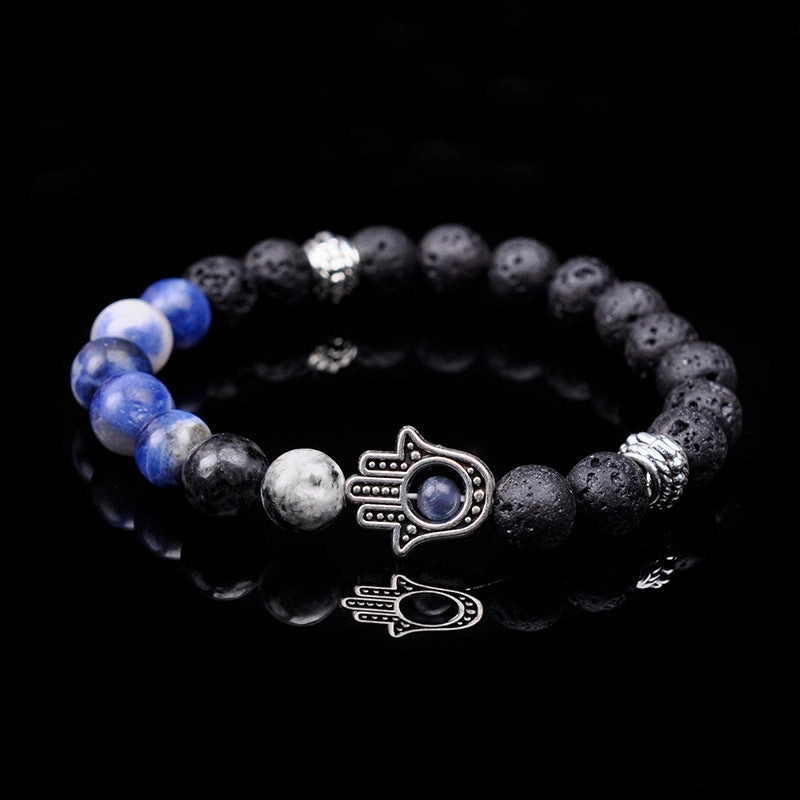 Wholesale Handmade Beaded Volcanic Stone Bracelet