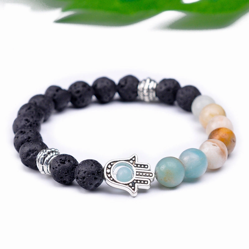 Wholesale Handmade Beaded Volcanic Stone Bracelet