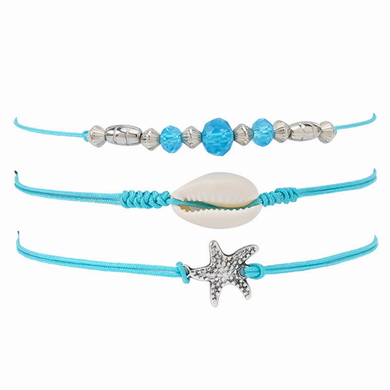 Wholesale Handwoven Turtle Wave Sunflower Chrysanthemum Alloy Bracelet