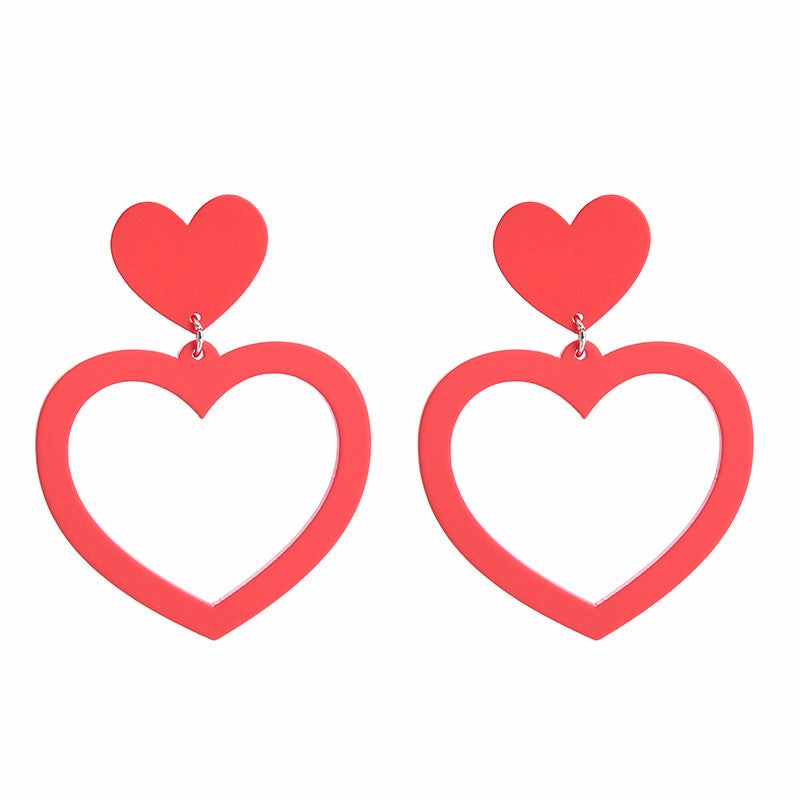 Wholesale Heart Acrylic Earrings