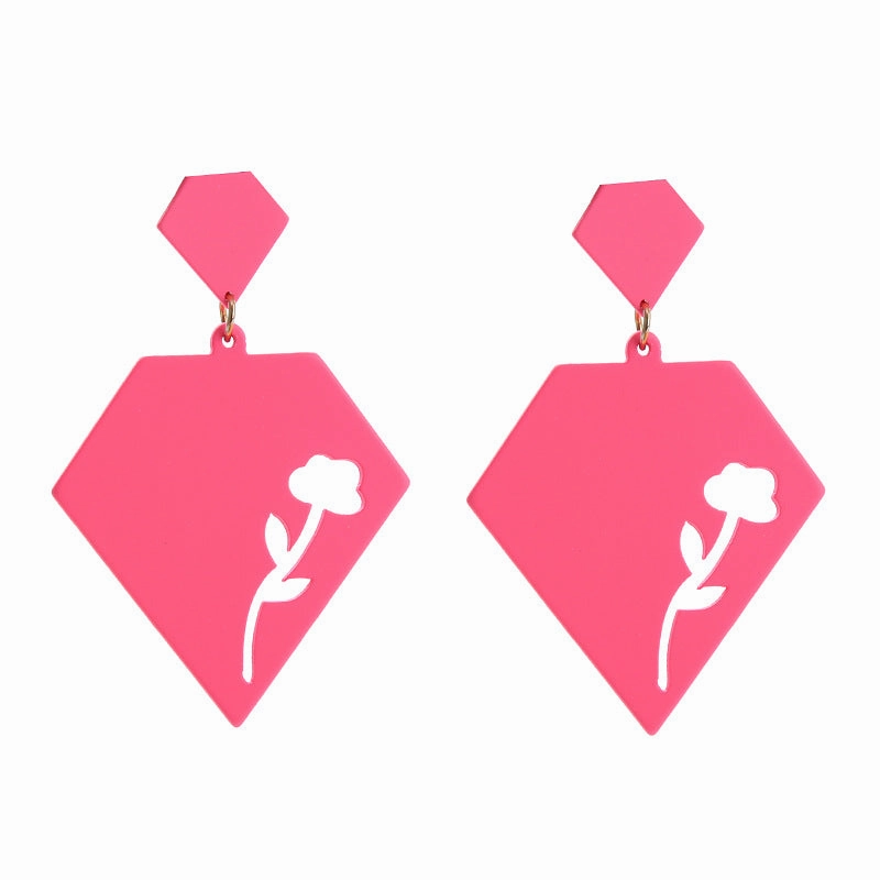 Wholesale Heart Acrylic Earrings
