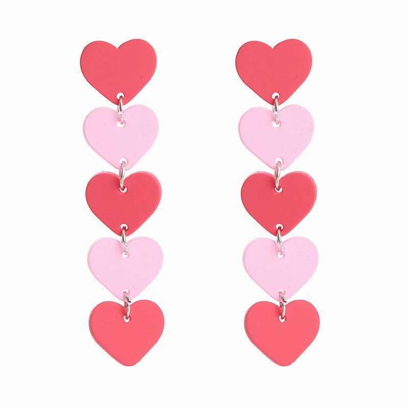 Wholesale Heart Acrylic Earrings