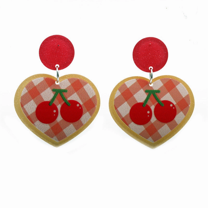 Wholesale Heart Butterfly Acrylic Earrings