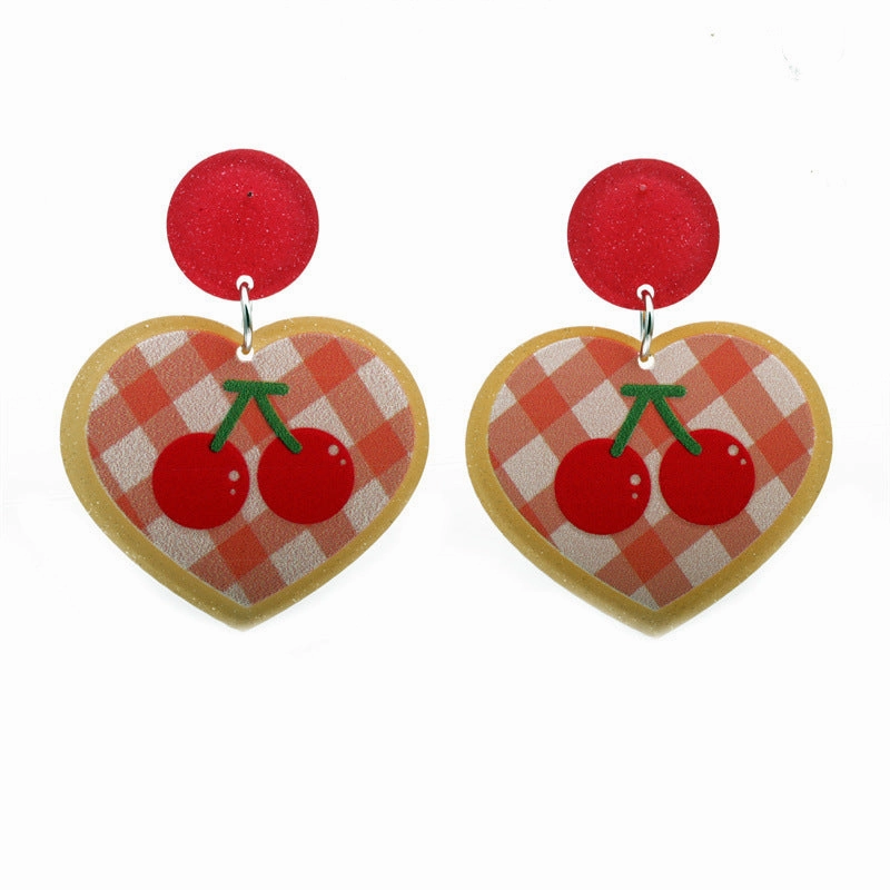 Wholesale Heart Butterfly Acrylic Earrings