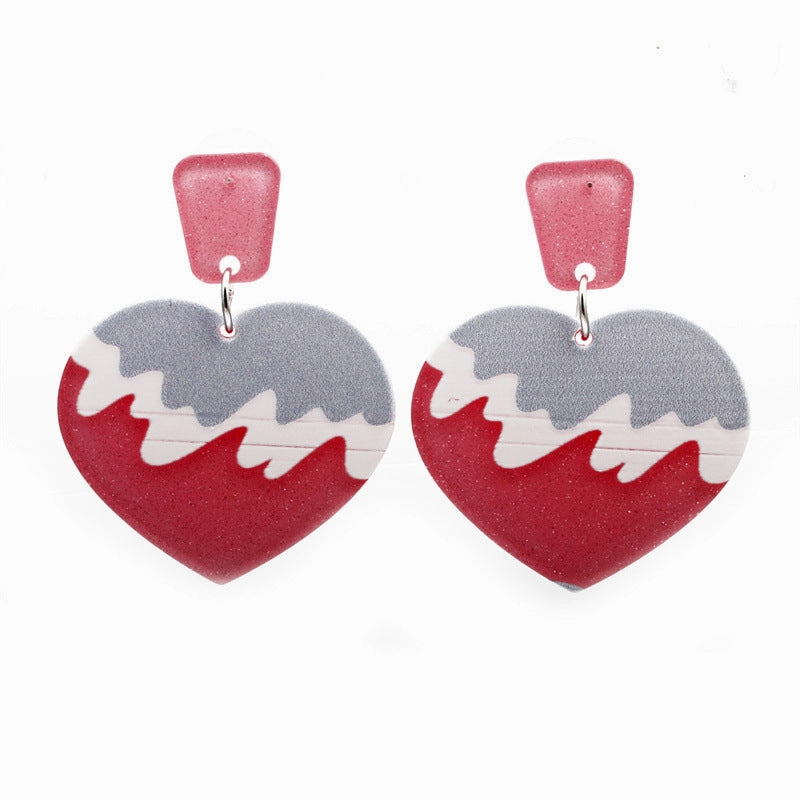 Wholesale Heart Butterfly Acrylic Earrings