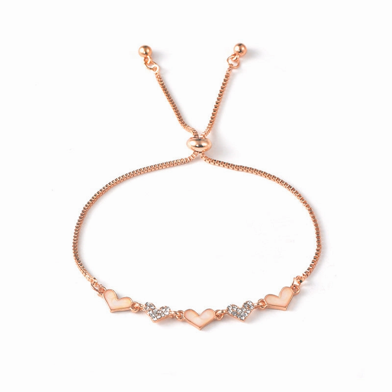 Wholesale Heart Elastic Alloy Bracelet