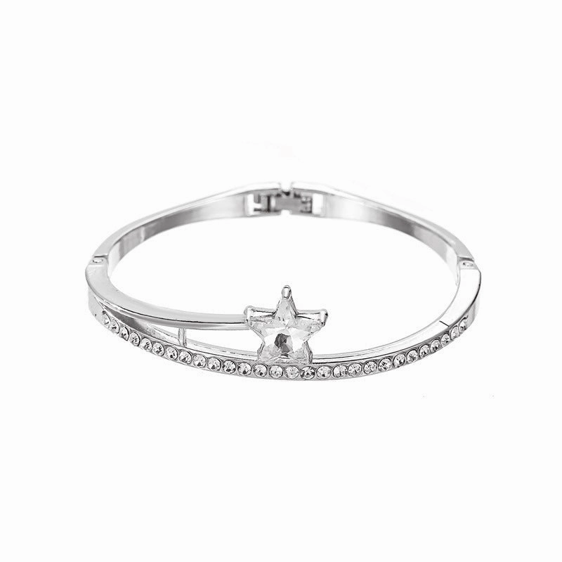 Wholesale Heart Geometric Crystal Bracelet