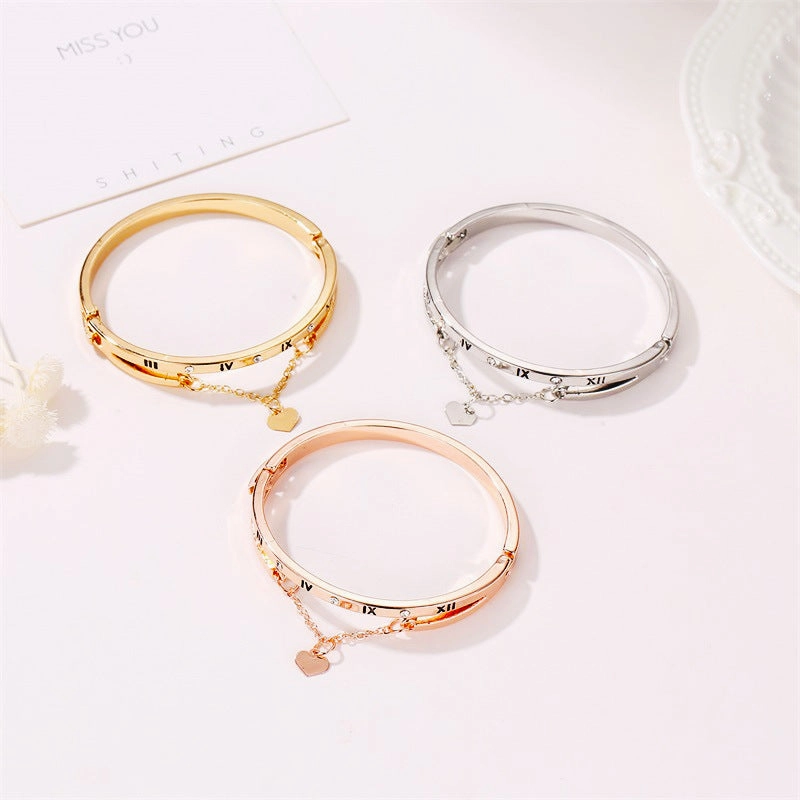 Wholesale Heart Geometric Crystal Bracelet