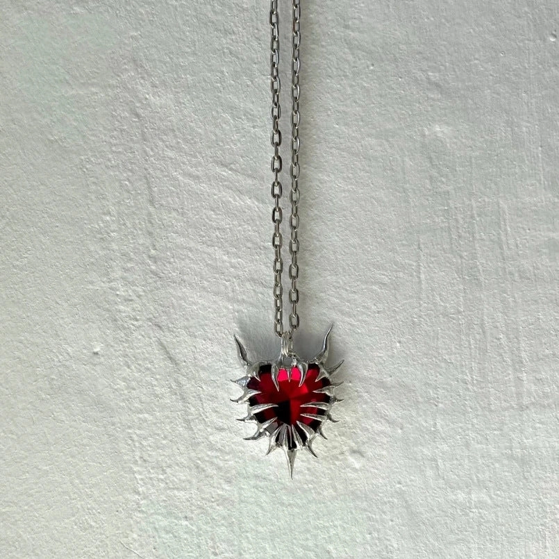 Wholesale Heart of Thorns Dark Gothic Hip Hop Necklace