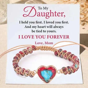 Wholesale Heart Pendant Bracelet Double Braided Friendship Bracelet